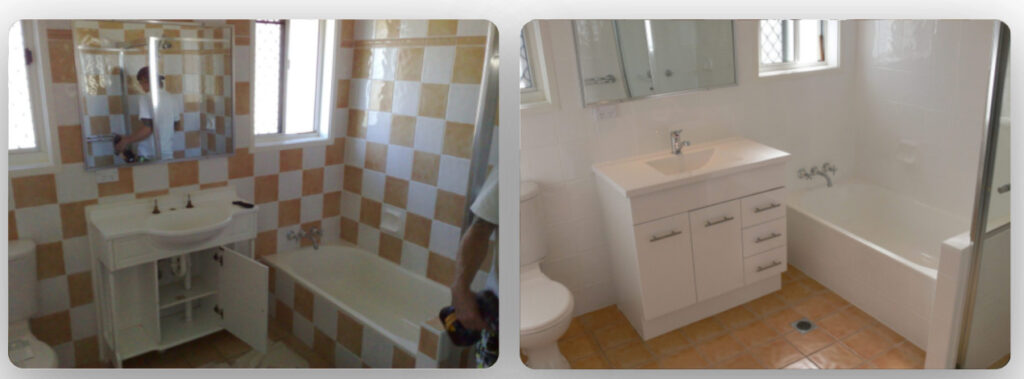 Måla på kakel i badrum